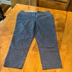 Blue and White Polka Dot Pants
